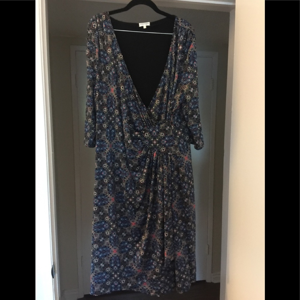 Kiyonna Geometric Dress Size 2x